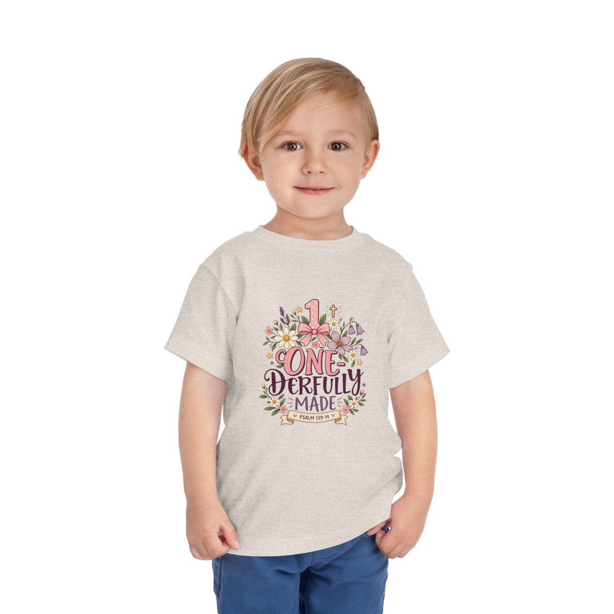 One-derfully Made 1st Birthday Toddler Tee