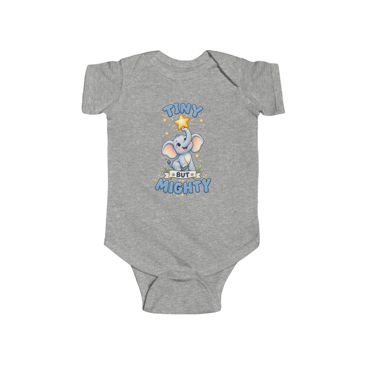 Tiny But mighty elephant onesie