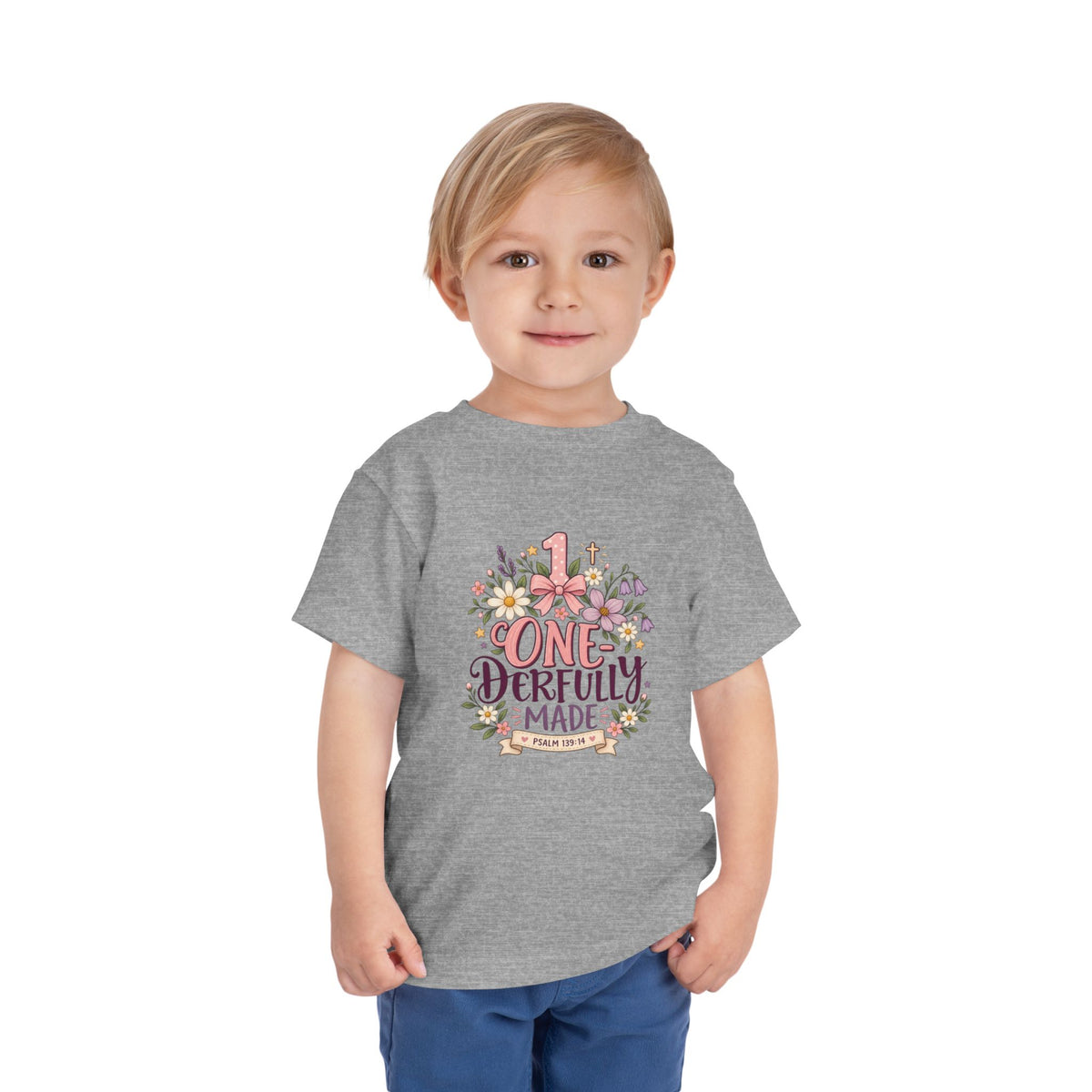One-derfully Made 1st Birthday Toddler Tee