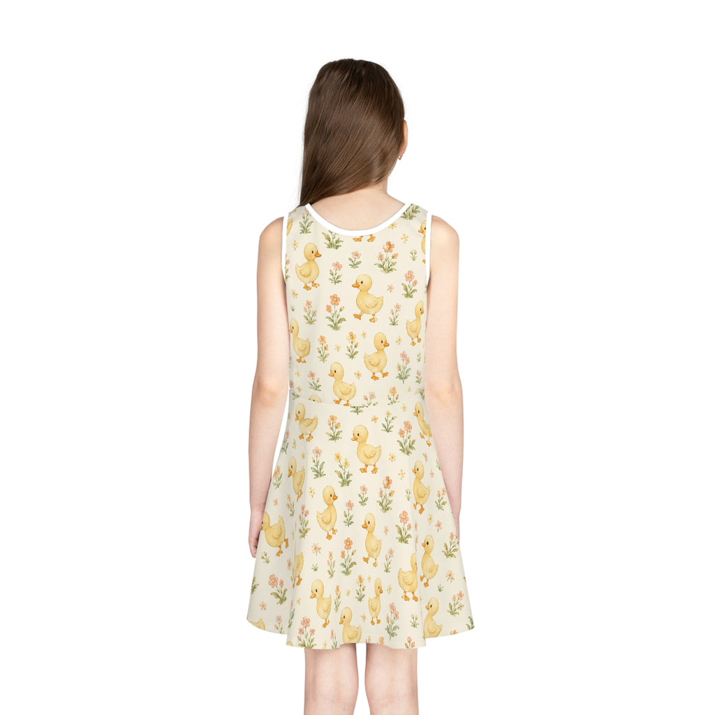 Yellow Duckling Pattern Sundress