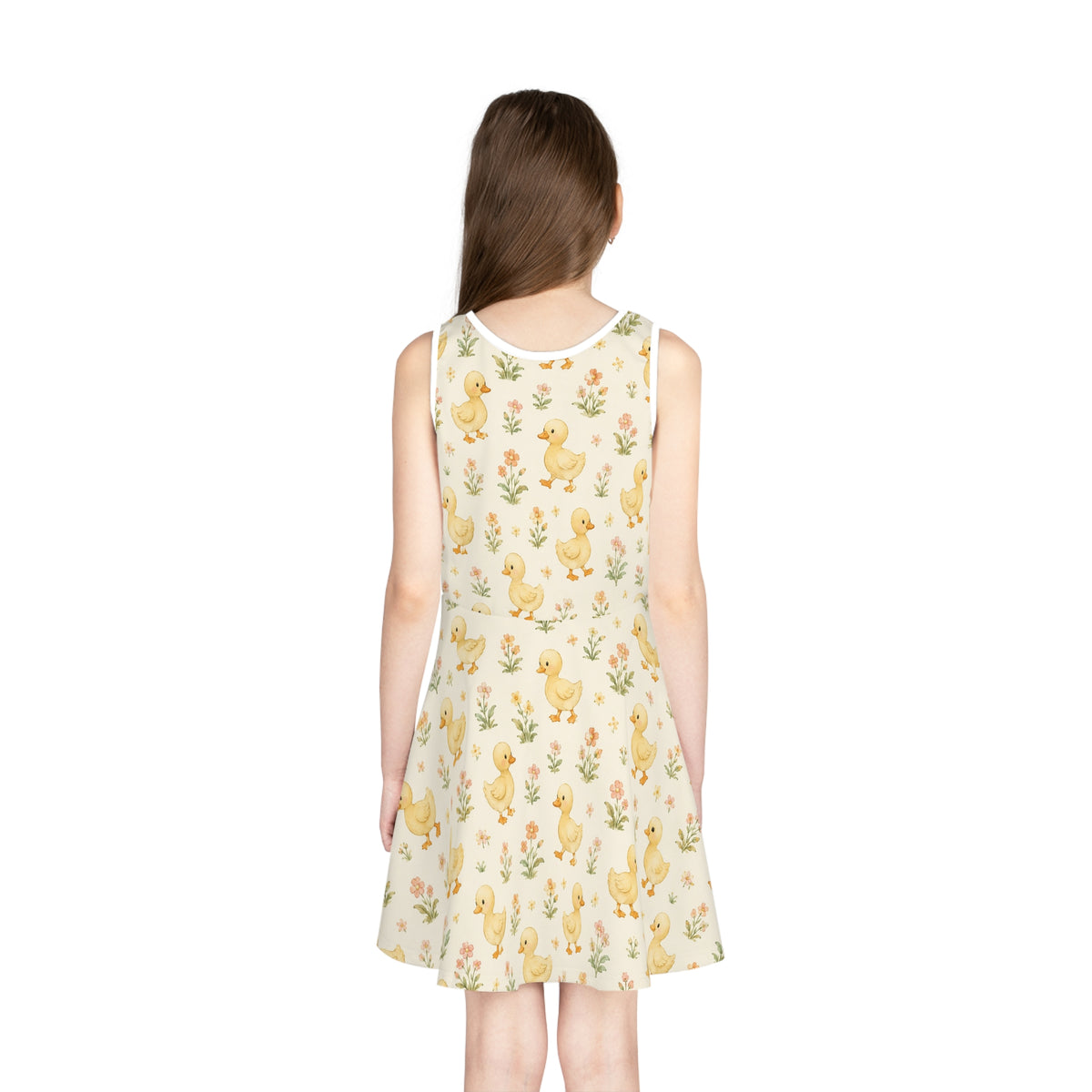 Yellow Duckling Pattern Sundress