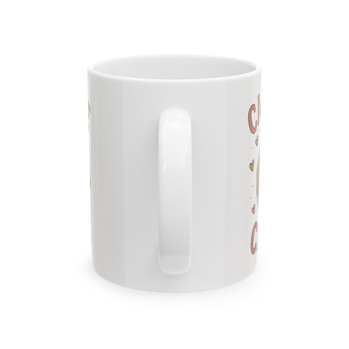 Caffeine and Chaos mug | Coffee latte art ceramic mug