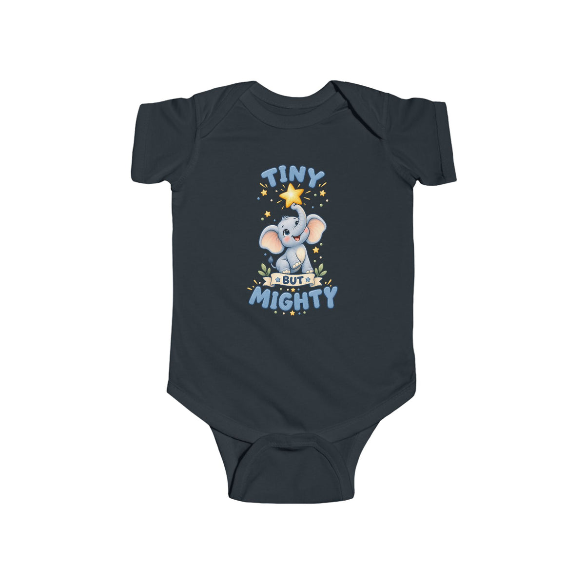 Tiny But mighty elephant onesie