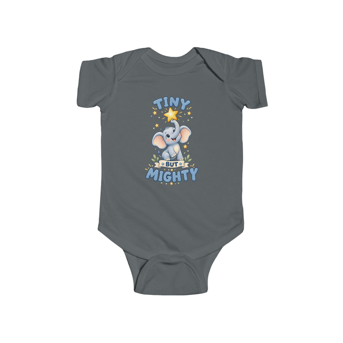 Tiny But mighty elephant onesie
