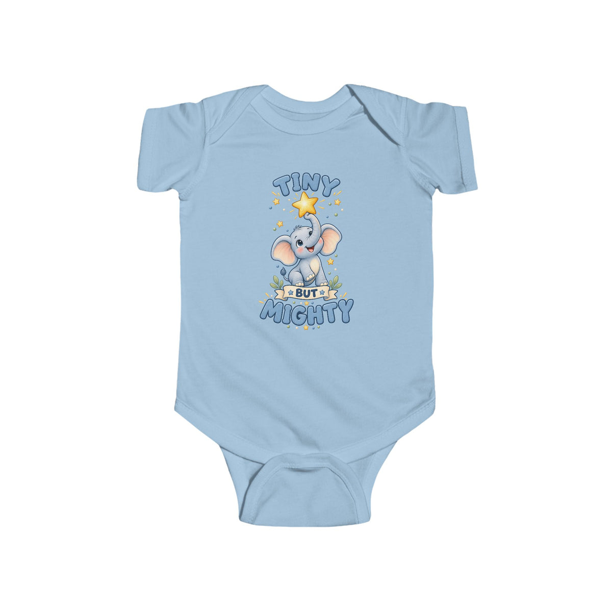 Tiny But mighty elephant onesie