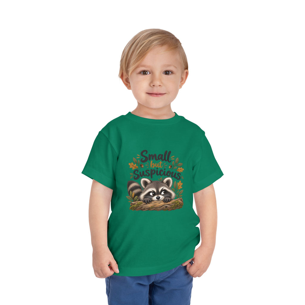 Small but Suspicious Raccoon Toddler Tee