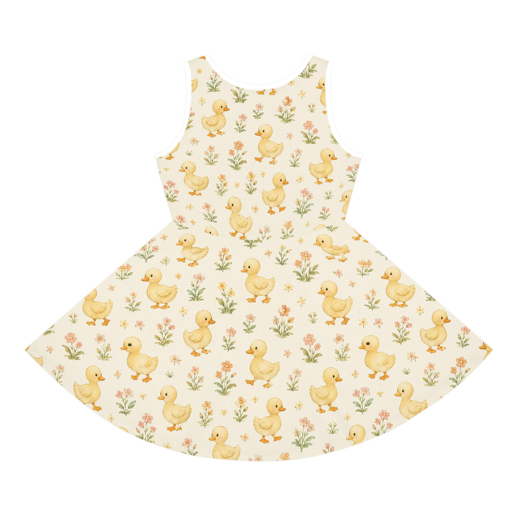 Yellow Duckling Pattern Sundress