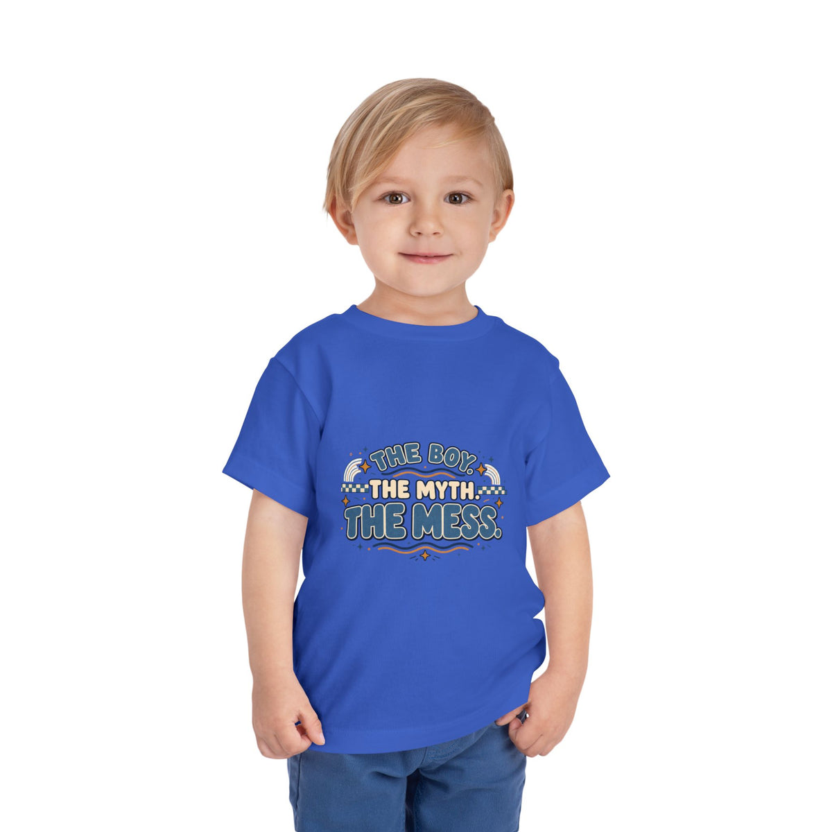 Toddler Tee "The Boy, The Myth, The Mess" — Funny Kids Graphic Shirt