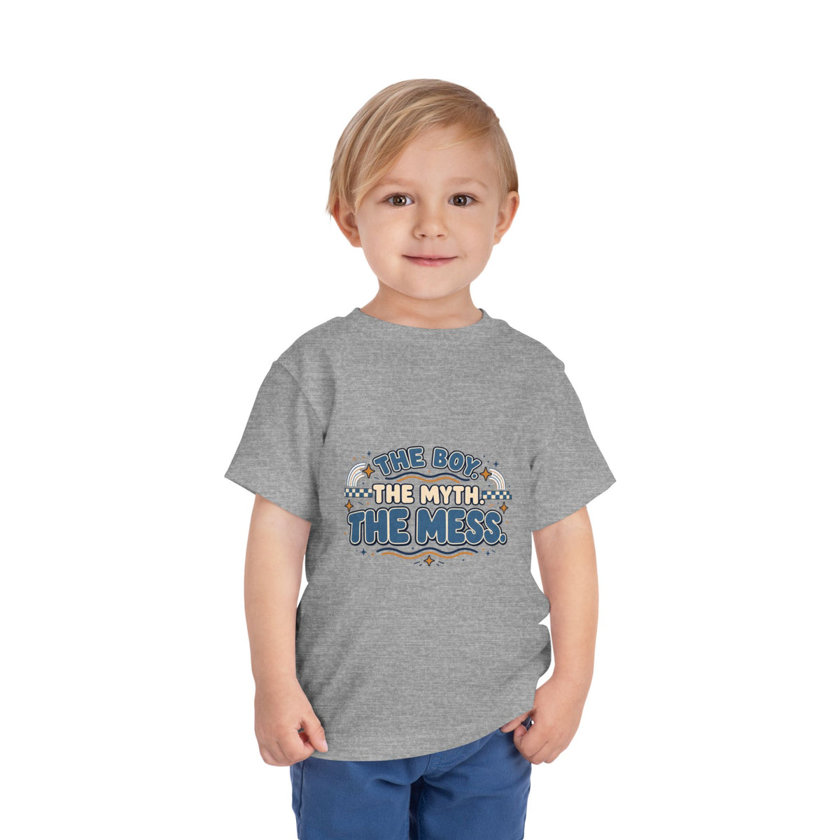 Toddler Tee "The Boy, The Myth, The Mess" — Funny Kids Graphic Shirt