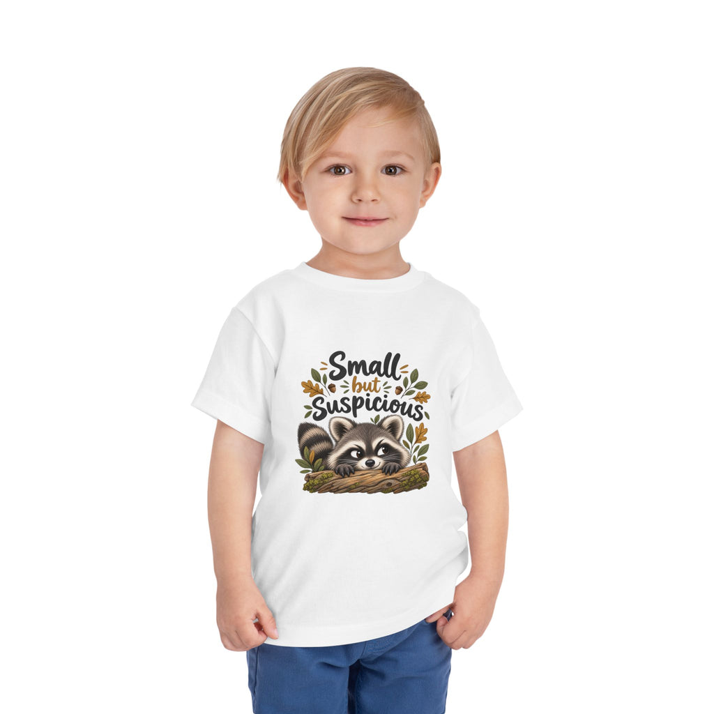 Small but Suspicious Raccoon Toddler Tee