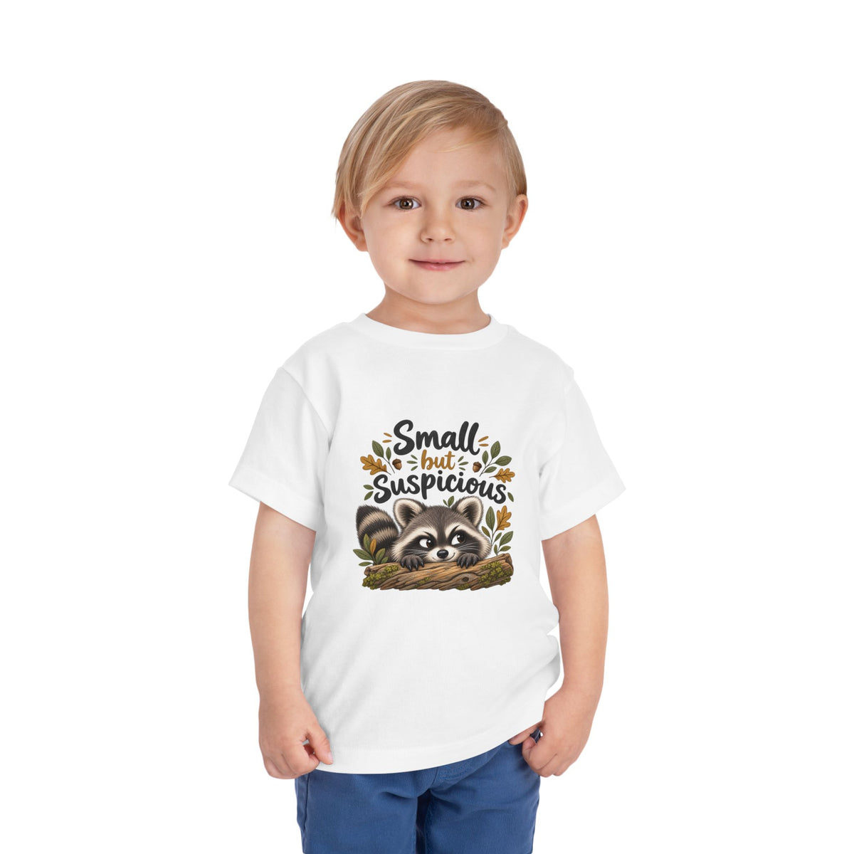 Small but Suspicious Raccoon Toddler Tee
