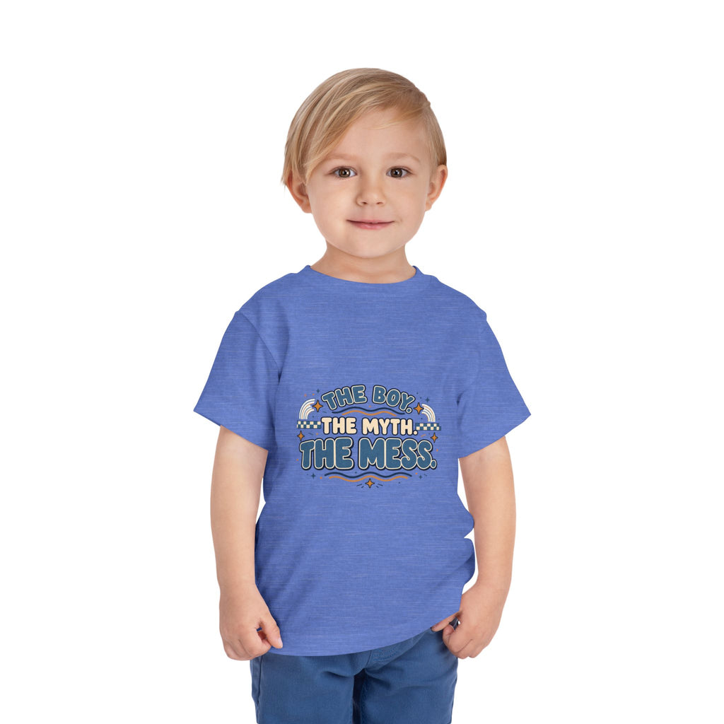 Toddler Tee "The Boy, The Myth, The Mess" — Funny Kids Graphic Shirt