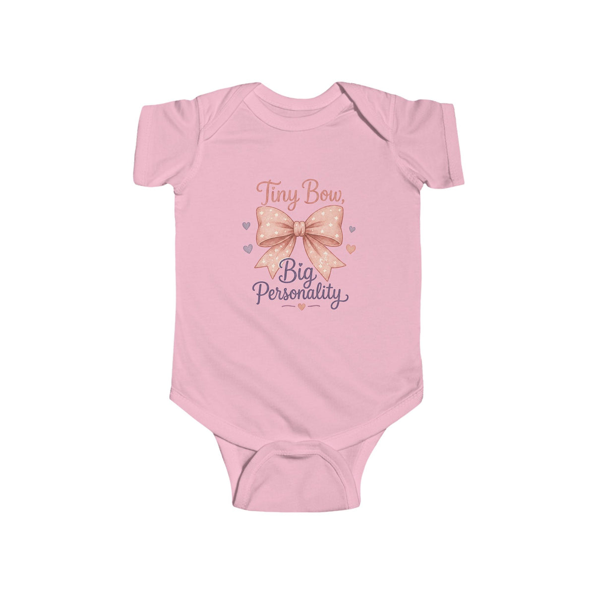 Tiny Bow Big Personality Infant Bodysuit