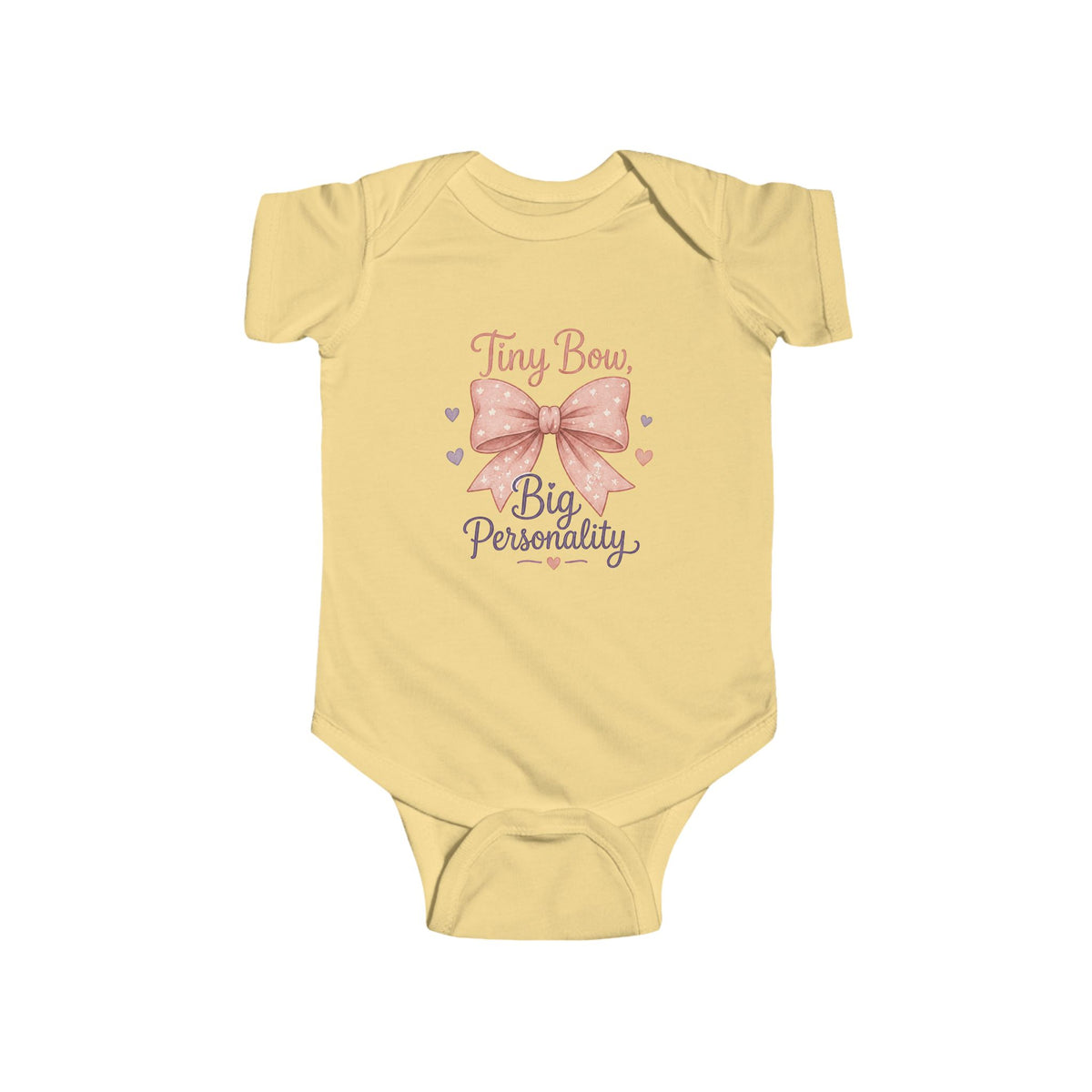 Tiny Bow Big Personality Infant Bodysuit