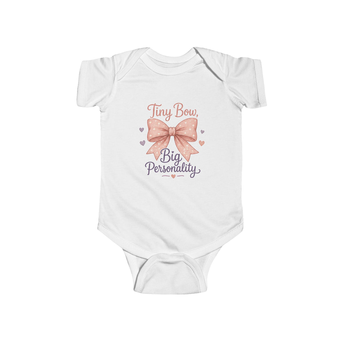 Tiny Bow Big Personality Infant Bodysuit