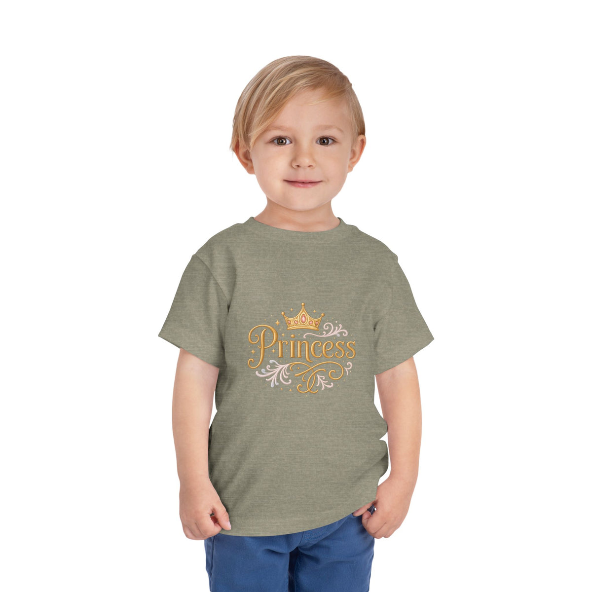 Princess Shirt for Girls, Pink Toddler Graphic Tee, Crown Birthday Outfit, Little Princess Gift, Cute Girls T-Shirt