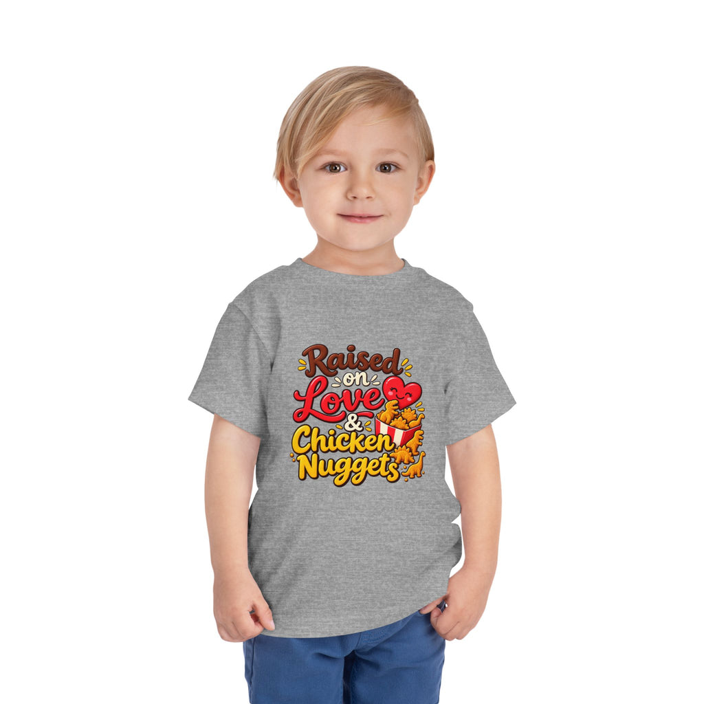 Raised on Love & Chicken Nuggets Toddler Tee
