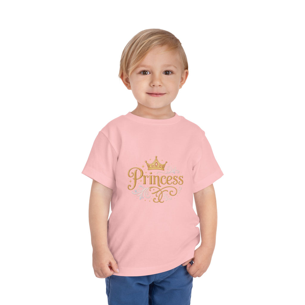 Princess Shirt for Girls, Pink Toddler Graphic Tee, Crown Birthday Outfit, Little Princess Gift, Cute Girls T-Shirt