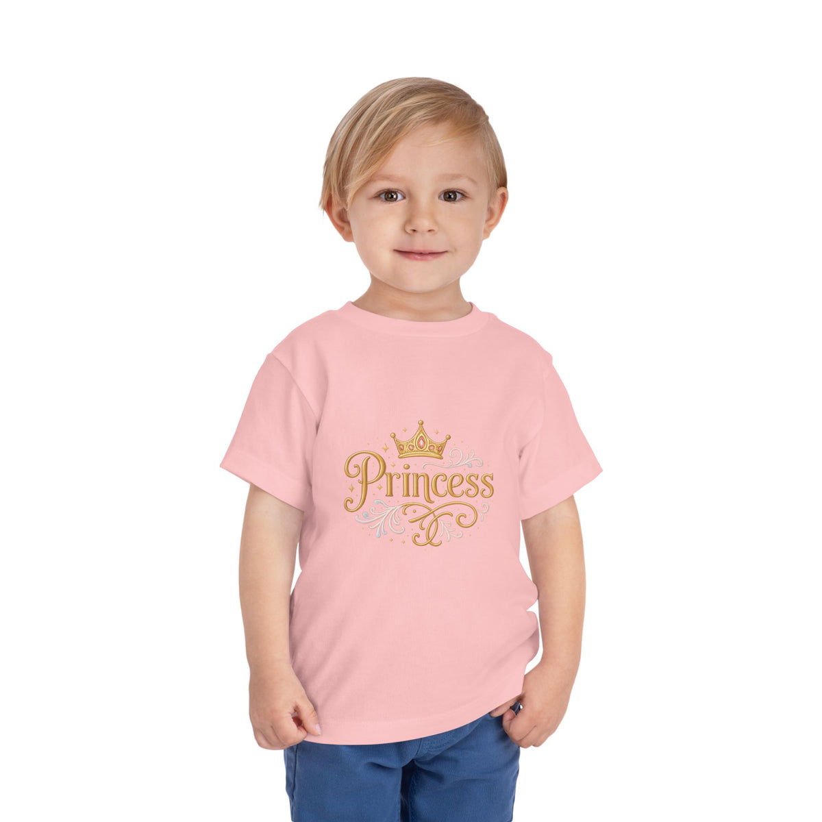 Princess Shirt for Girls, Pink Toddler Graphic Tee, Crown Birthday Outfit, Little Princess Gift, Cute Girls T-Shirt