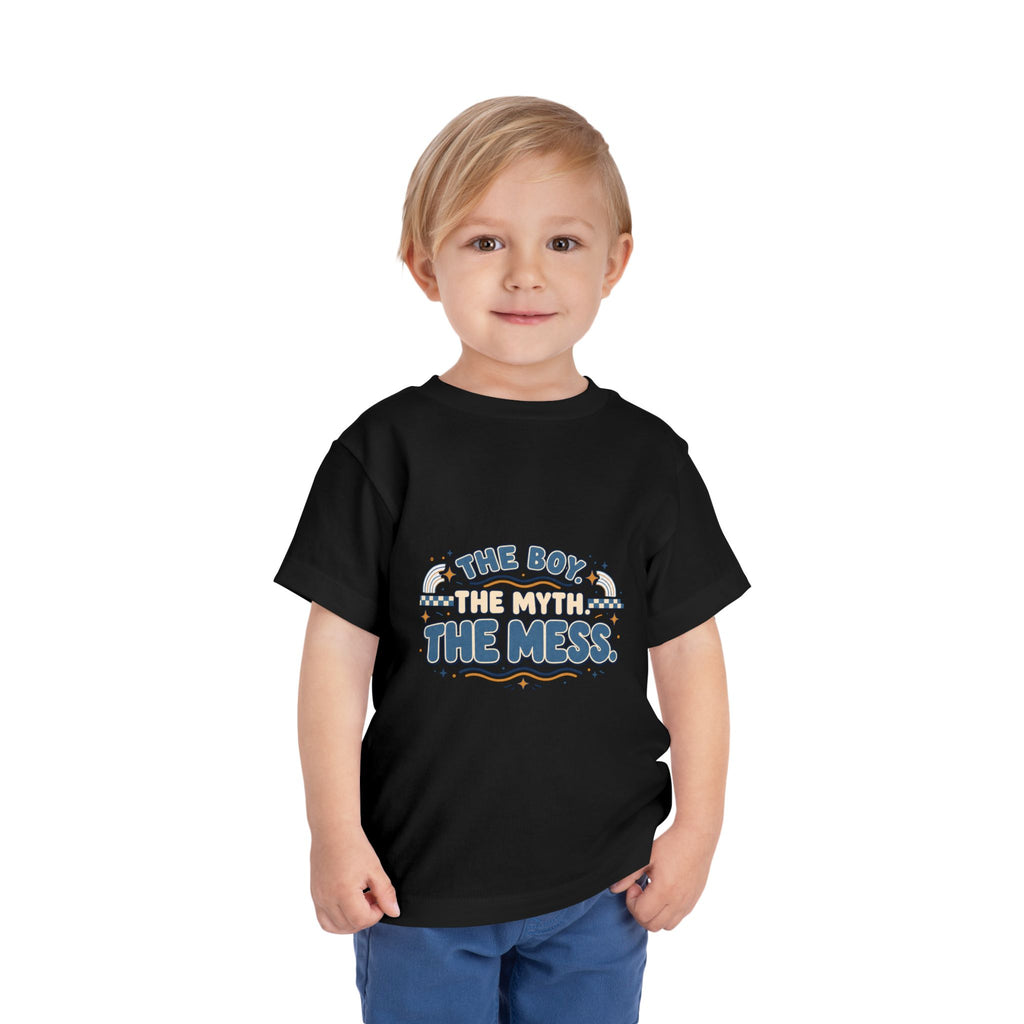 Toddler Tee "The Boy, The Myth, The Mess" — Funny Kids Graphic Shirt