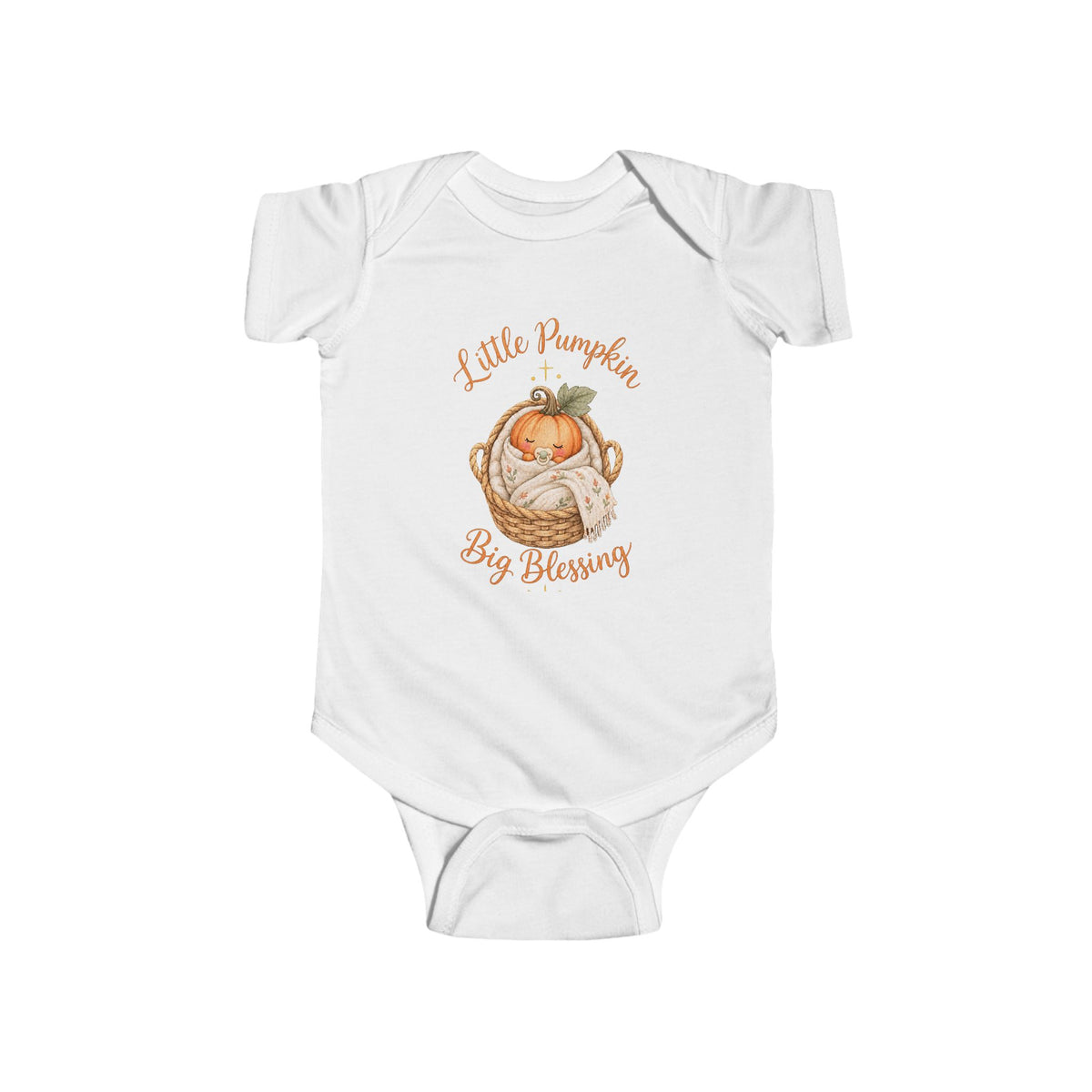 Little Pumpkin Big Blessing Infant onesie