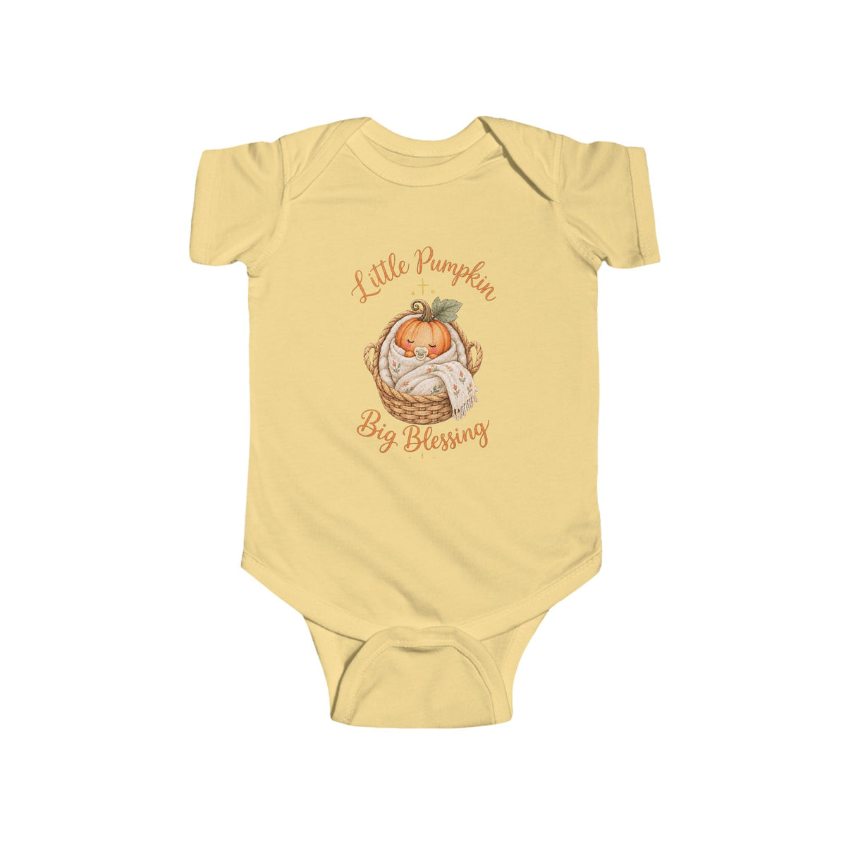 Little Pumpkin Big Blessing Infant onesie