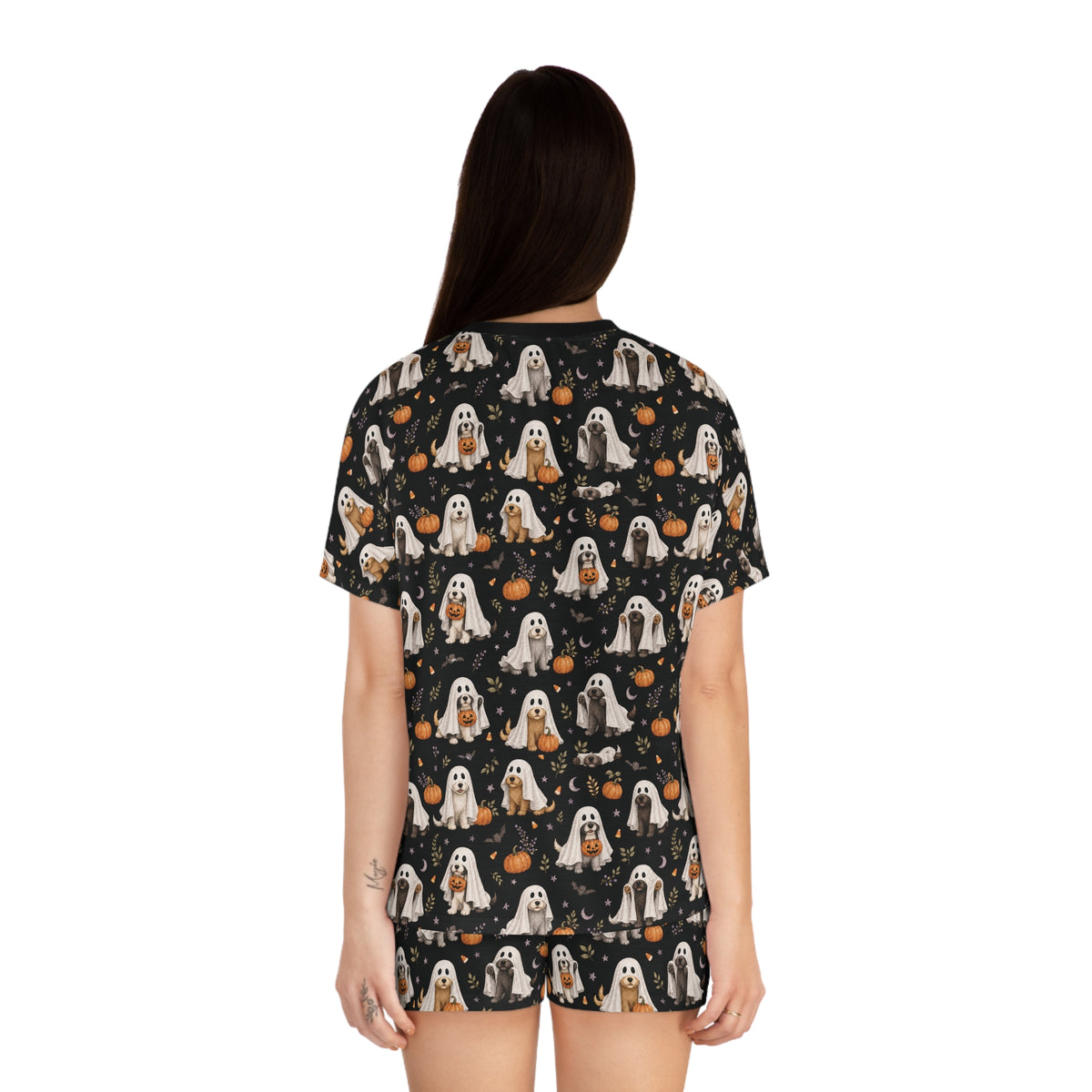 Ghost Dog Pajamas, Women Spooky Season PJs