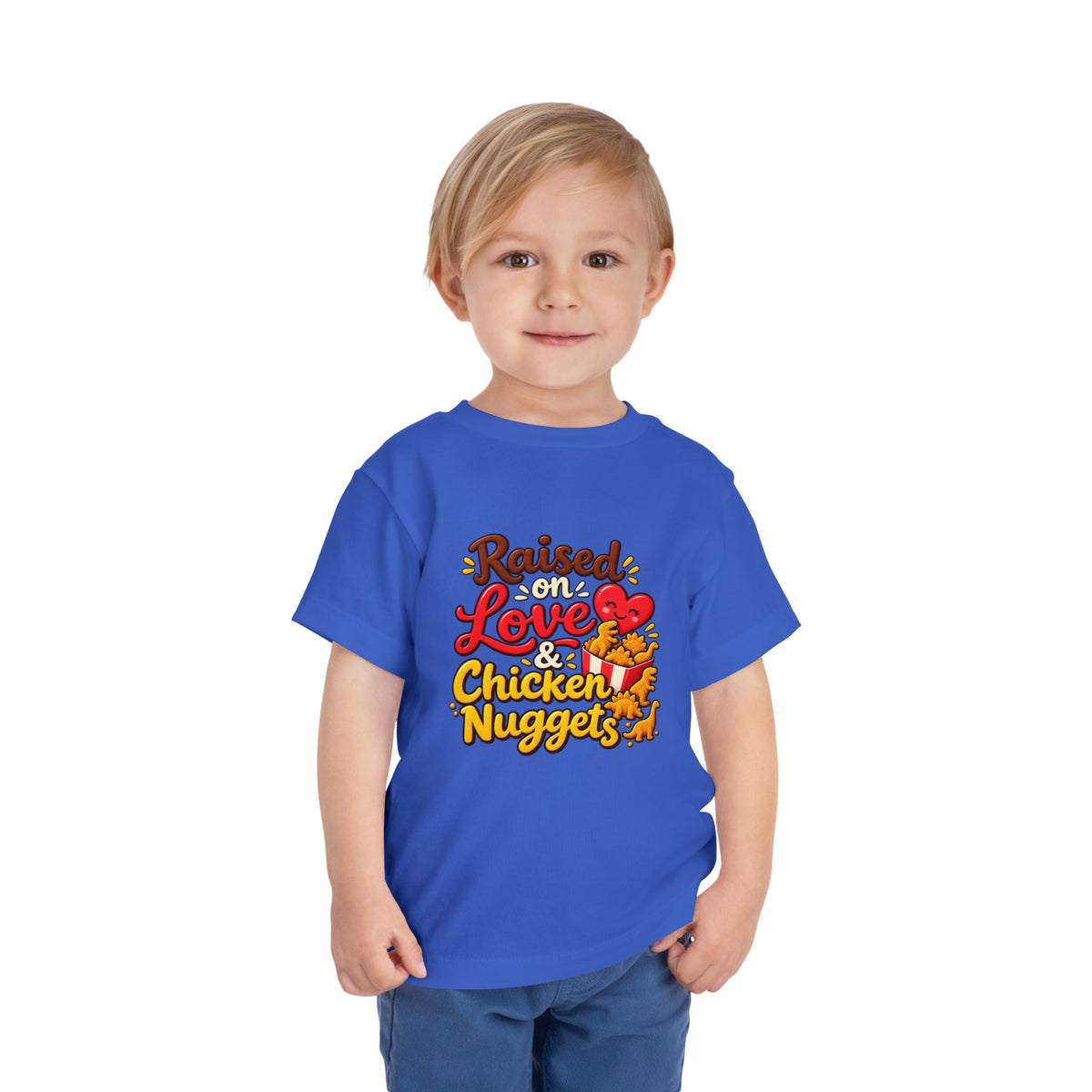 Raised on Love & Chicken Nuggets Toddler Tee
