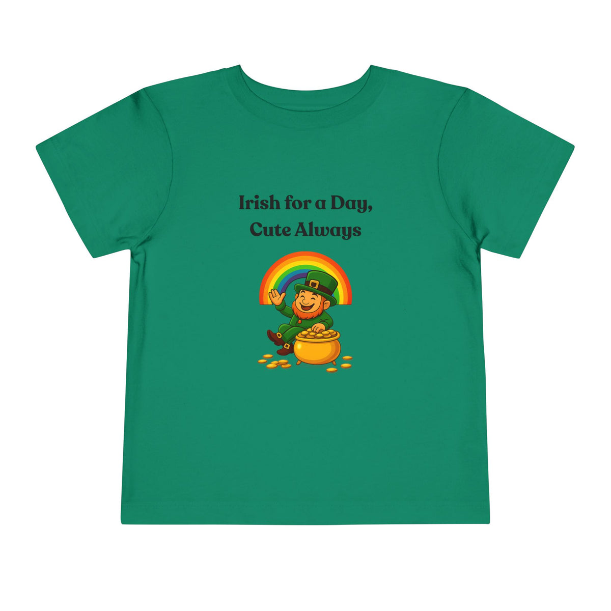 Irish for a Day Cute Always Leprechaun Green Tee | Toddler T-Shirt