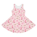 Pink Cowboy Boots Pattern Sundress