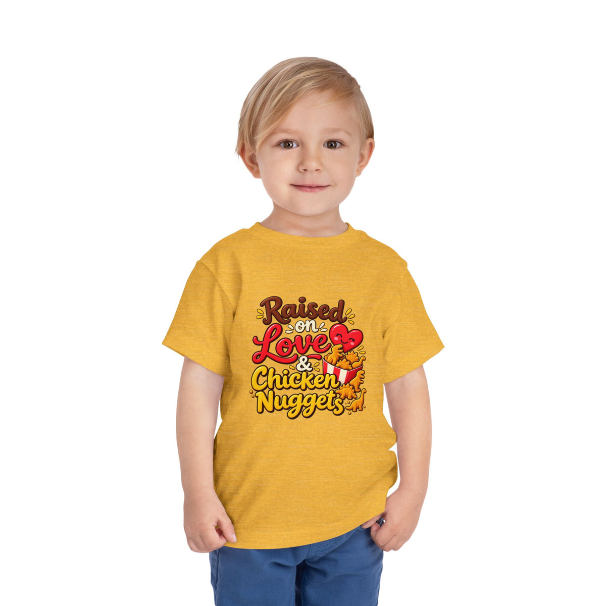 Raised on Love & Chicken Nuggets Toddler Tee