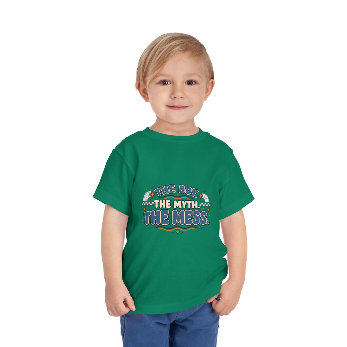 Toddler Tee "The Boy, The Myth, The Mess" — Funny Kids Graphic Shirt