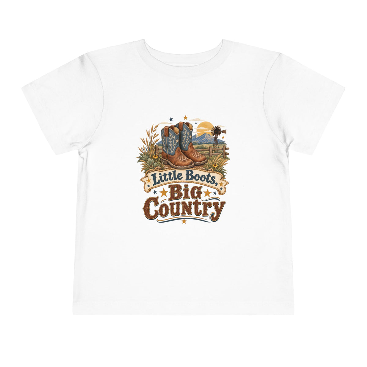 Little Boots Big Country Toddler Tee