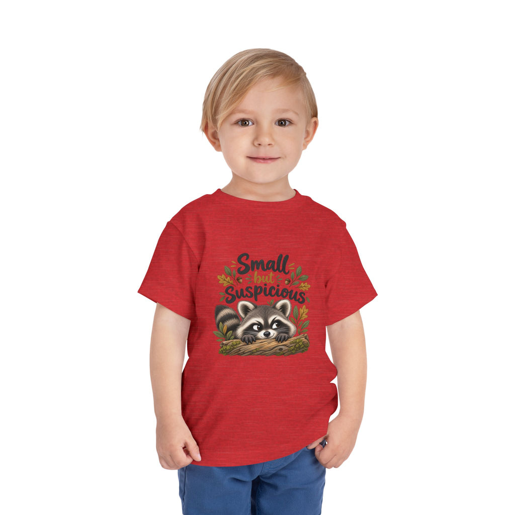 Small but Suspicious Raccoon Toddler Tee