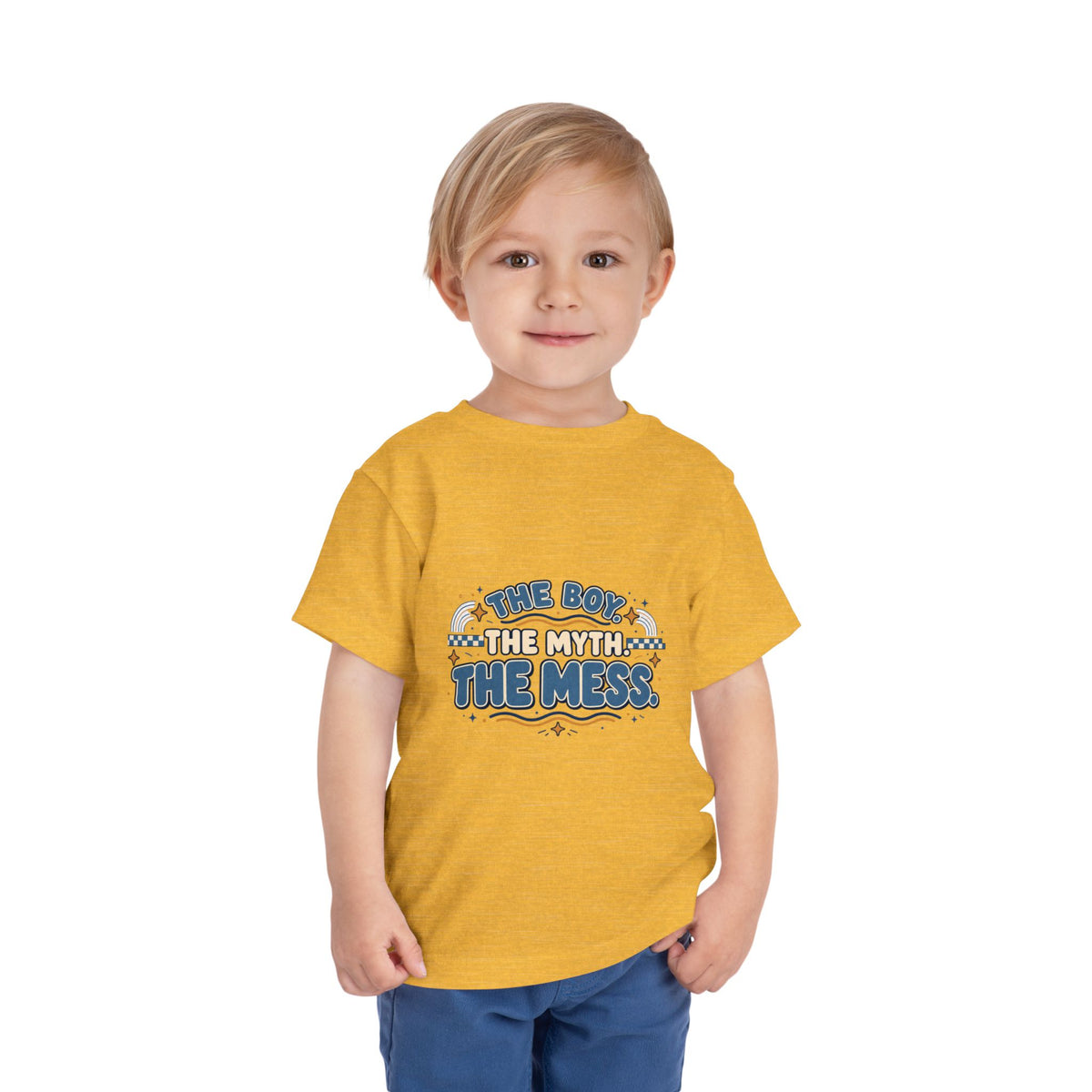 Toddler Tee "The Boy, The Myth, The Mess" — Funny Kids Graphic Shirt