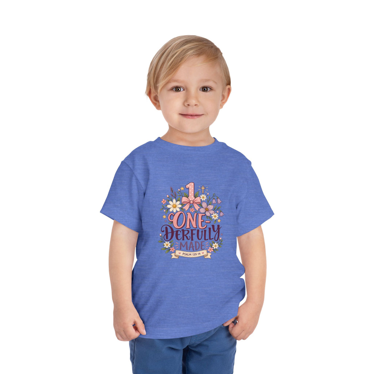 One-derfully Made 1st Birthday Toddler Tee