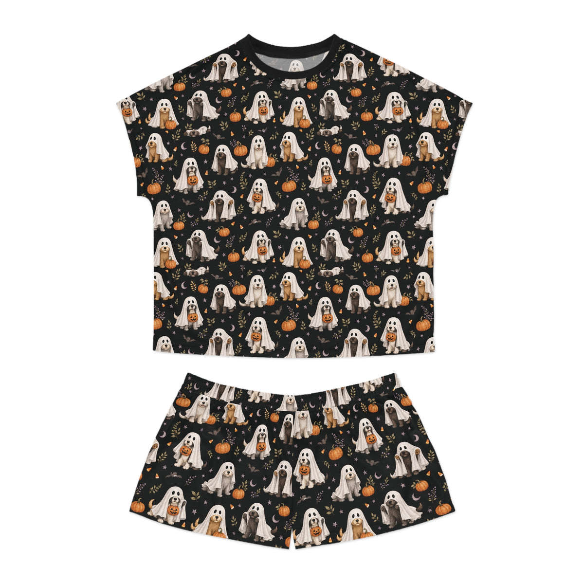 Ghost Dog Pajamas, Women Spooky Season PJs