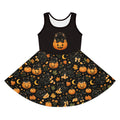 Black Cat Pumpkin Halloween Dress