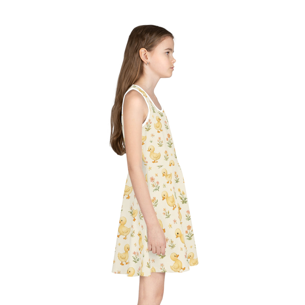 Yellow Duckling Pattern Sundress