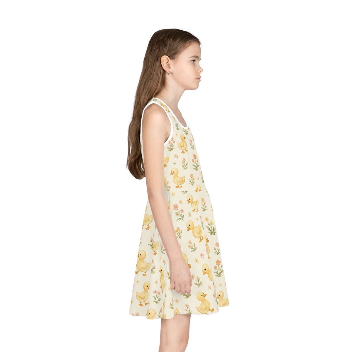Yellow Duckling Pattern Sundress