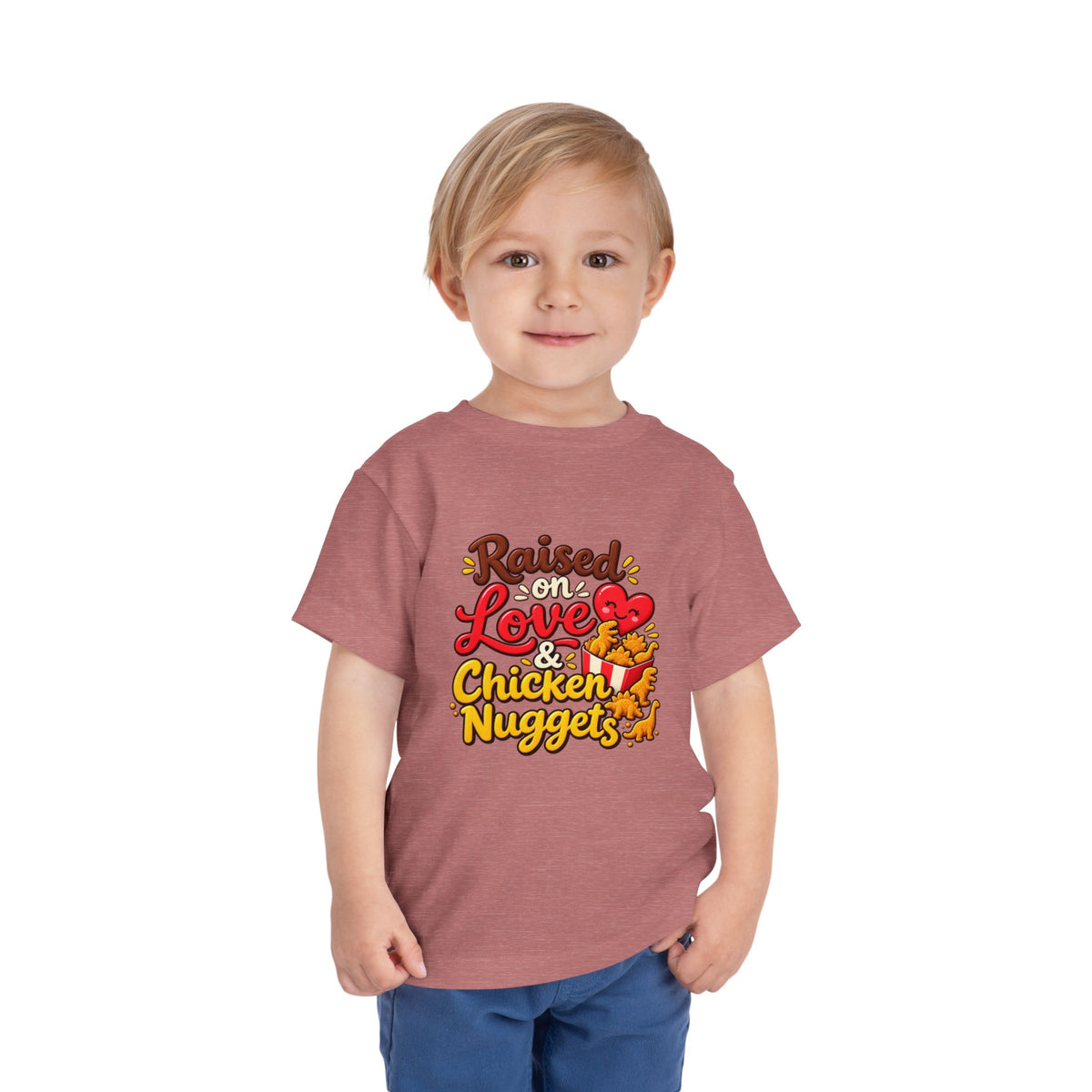 Raised on Love & Chicken Nuggets Toddler Tee
