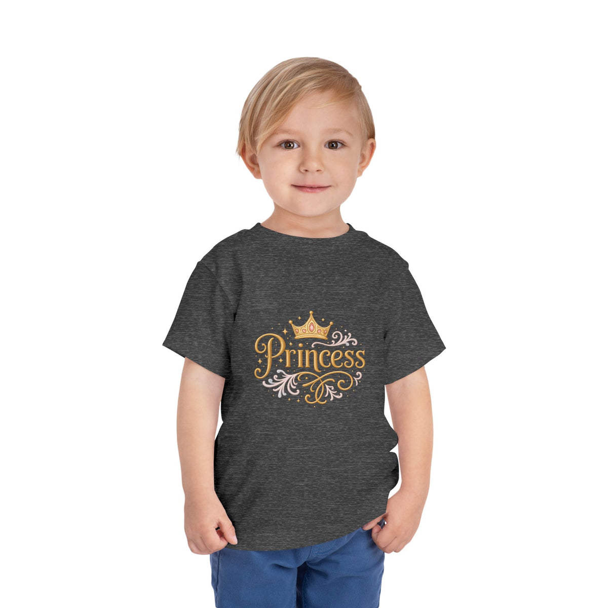 Princess Shirt for Girls, Pink Toddler Graphic Tee, Crown Birthday Outfit, Little Princess Gift, Cute Girls T-Shirt
