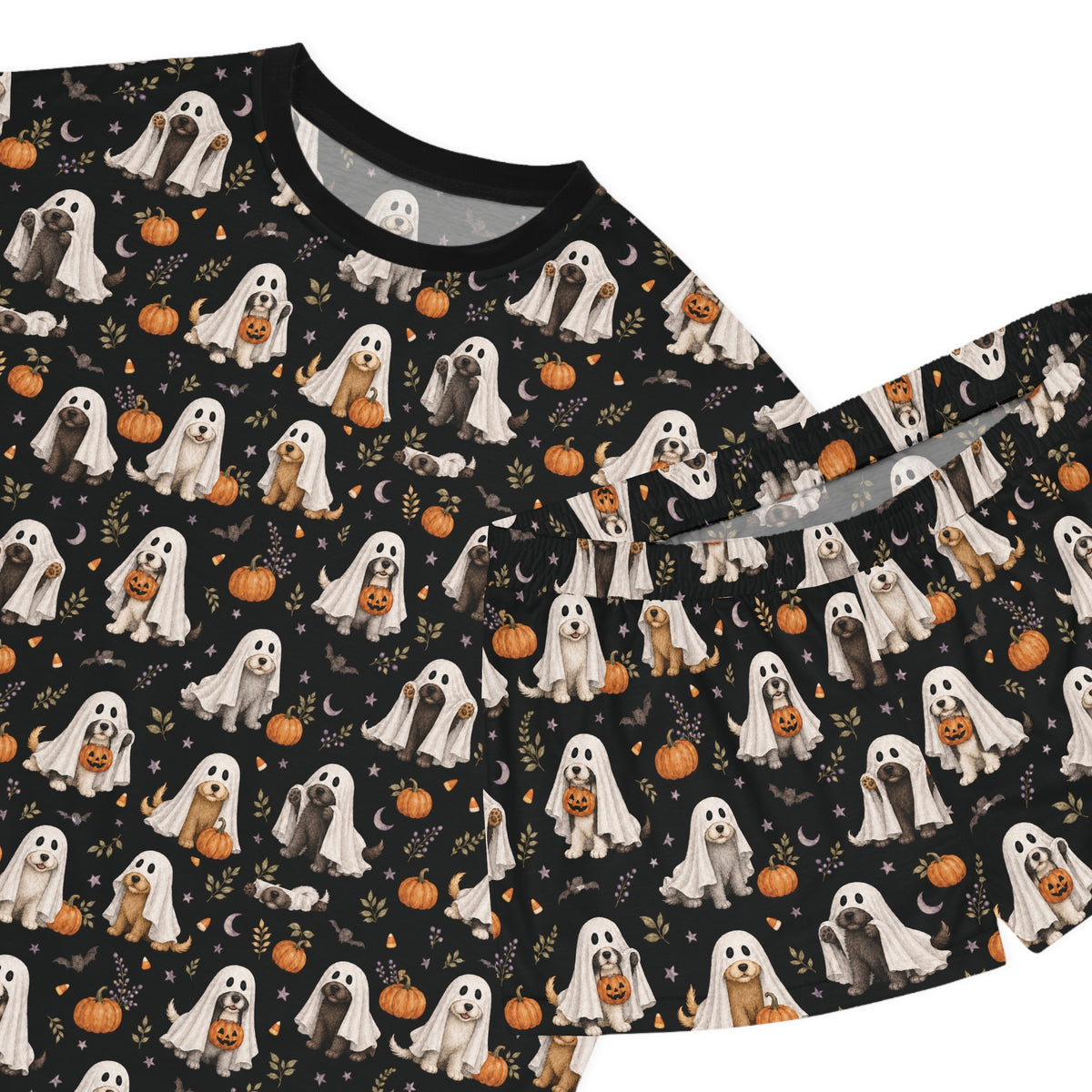 Ghost Dog Pajamas, Women Spooky Season PJs