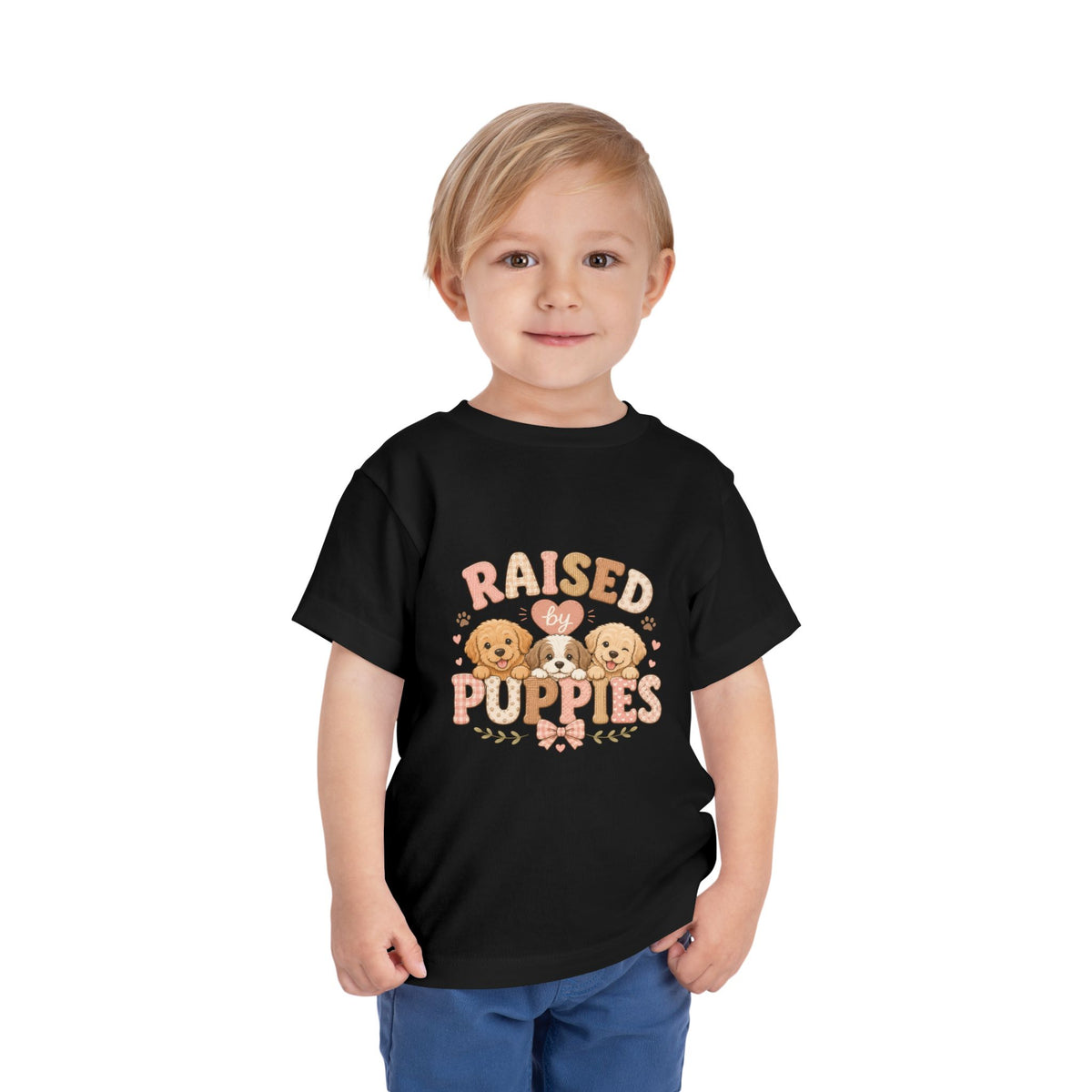 Raised by Puppies Toddler Tee