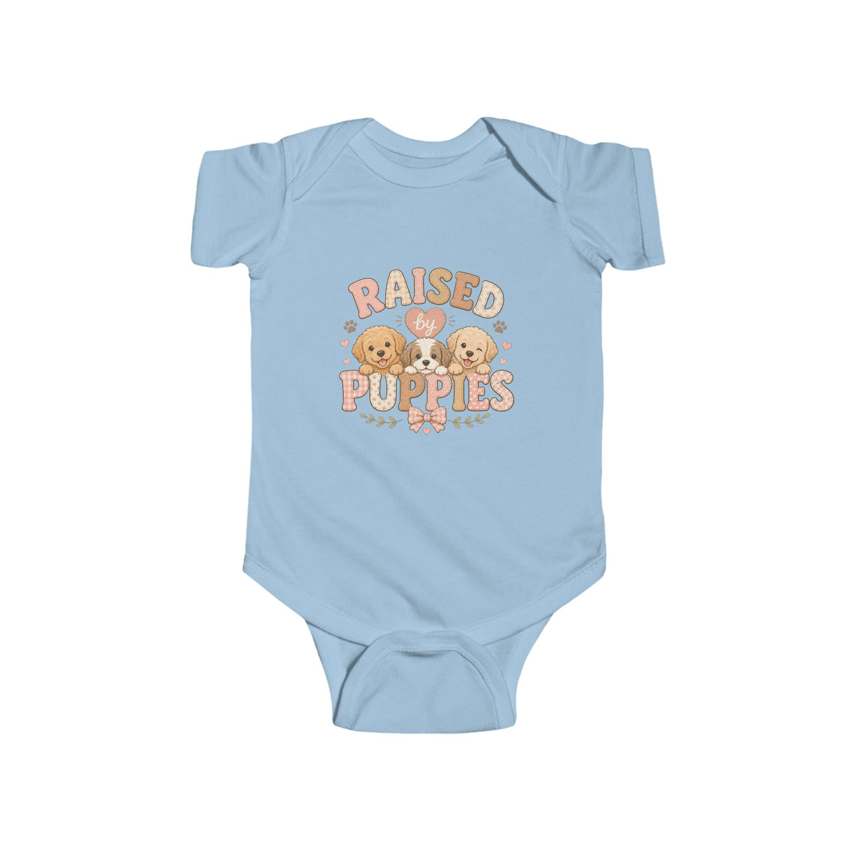 Raised by Puppies Baby Bodysuit