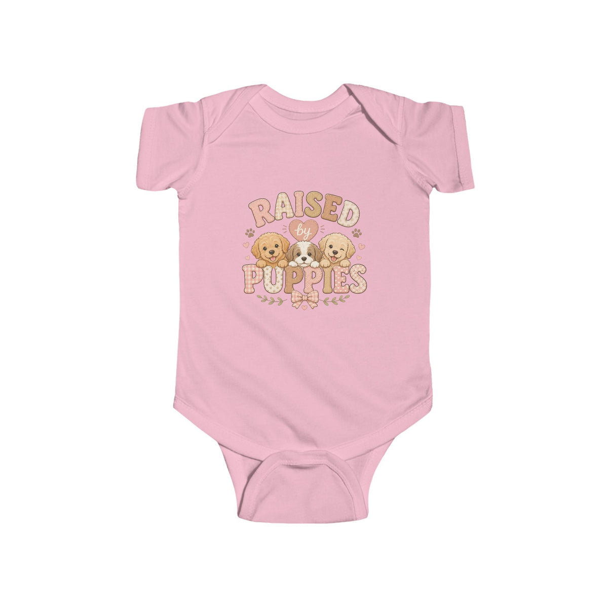Raised by Puppies Baby Bodysuit