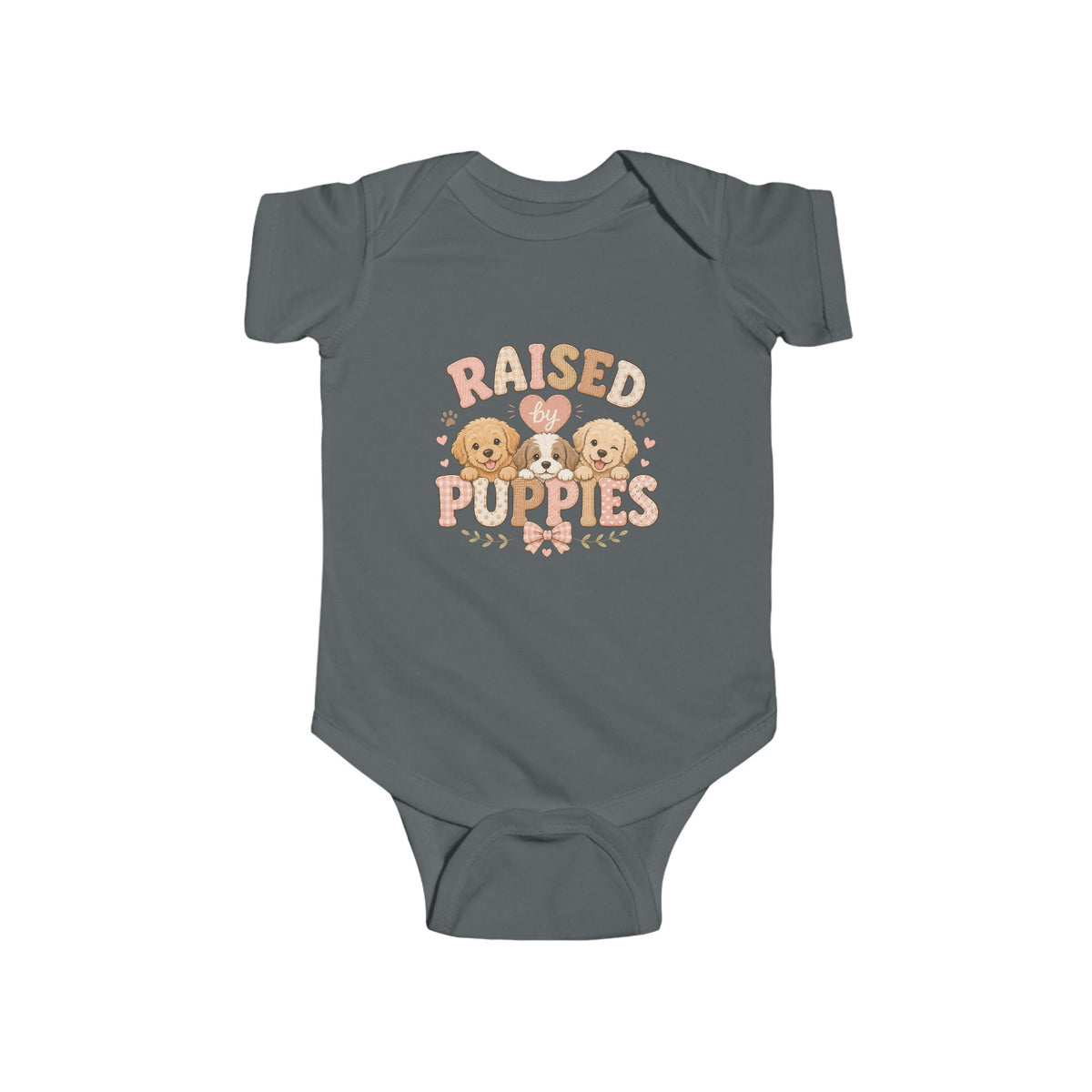 Raised by Puppies Baby Bodysuit