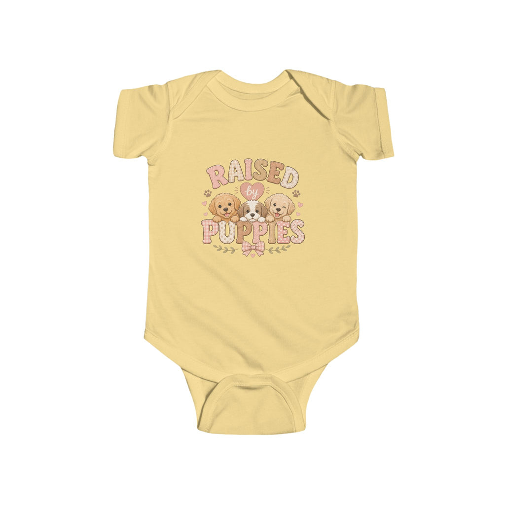 Raised by Puppies Baby Bodysuit