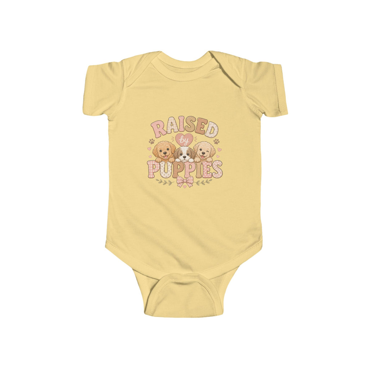 Raised by Puppies Baby Bodysuit