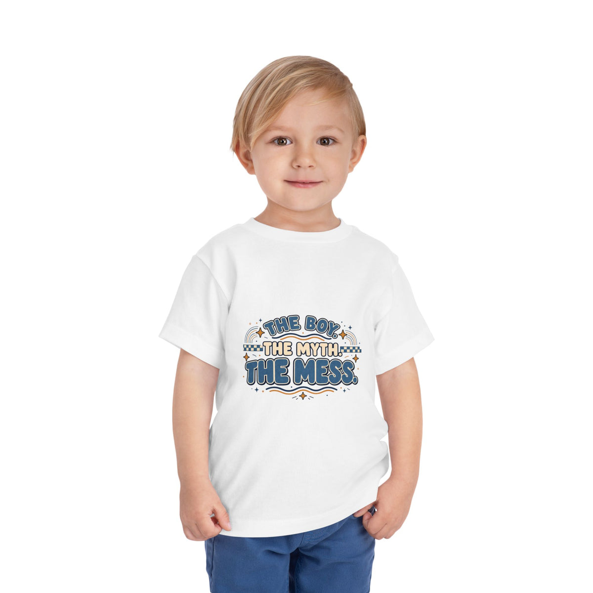 Toddler Tee "The Boy, The Myth, The Mess" — Funny Kids Graphic Shirt